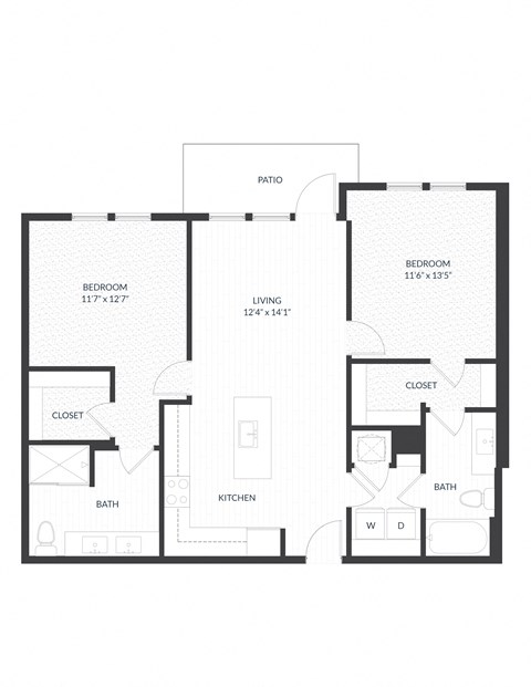 a black and white floor plan of a house